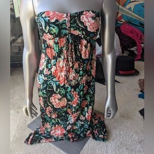 Womens Forever 21 Summer Dress Sz S Small Floral Multicolor Very Nice Sleeveless